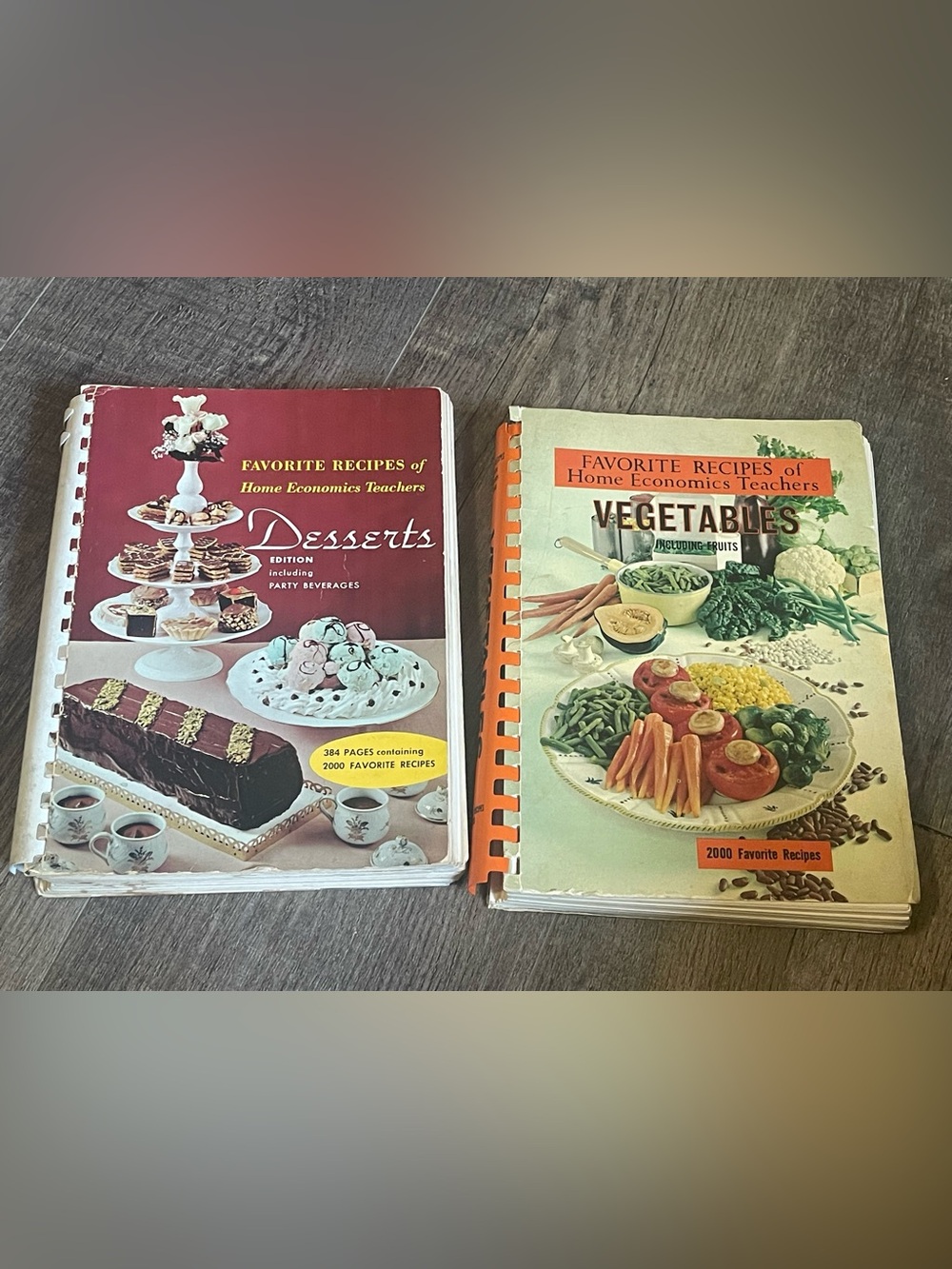 Favorite Recipes of Home Economics Teachers Vegetables & Dessert Cookbook VTG 60